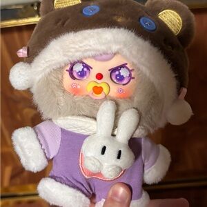 Adorable Plush Doll with Bunny Outfit